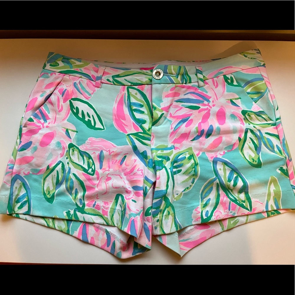 Lilly Pulitzer 5” Callahan Knit Shorts size 6 multi totally blossom